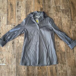 NWT Preston & York Gunmetal Grey Longsleeve Blouse
